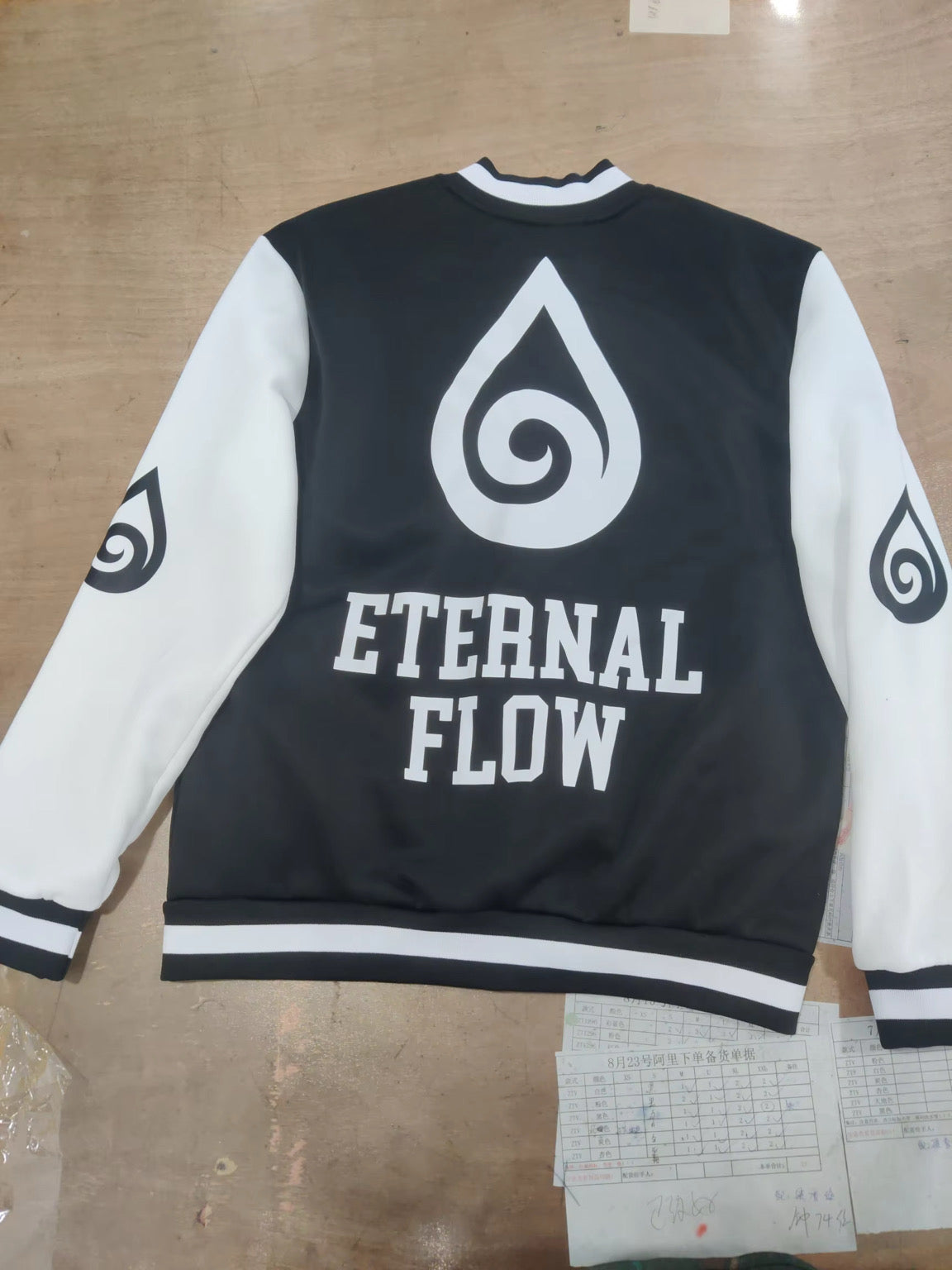 Rainin9 Eternal Flow Varsity Jacket